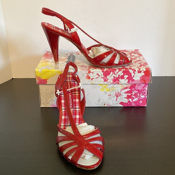 Chinese Laundry Open Toe Sling Back Heels - 7-1/2 - NIB - Picture 2 of 10